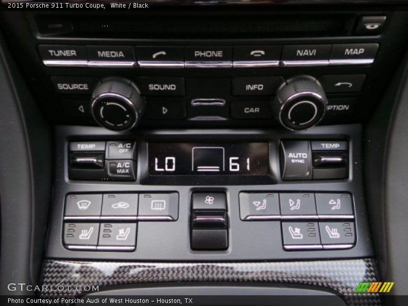 Controls of 2015 911 Turbo Coupe