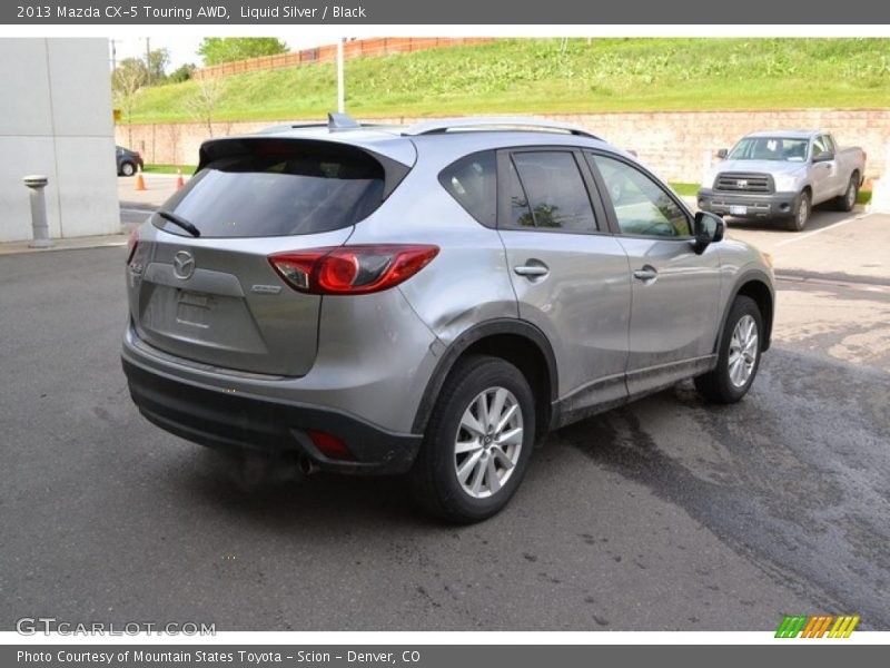 Liquid Silver / Black 2013 Mazda CX-5 Touring AWD
