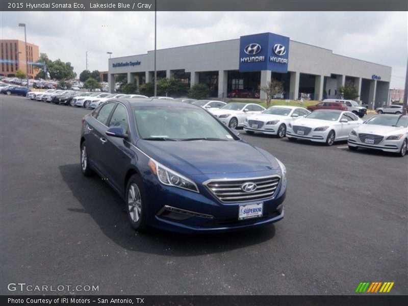 Lakeside Blue / Gray 2015 Hyundai Sonata Eco