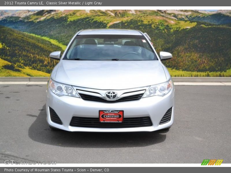 Classic Silver Metallic / Light Gray 2012 Toyota Camry LE