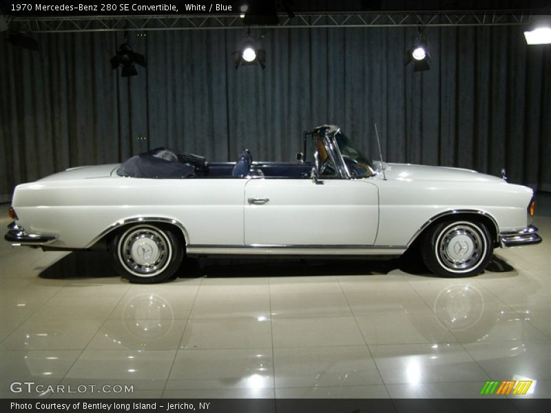 White / Blue 1970 Mercedes-Benz 280 SE Convertible