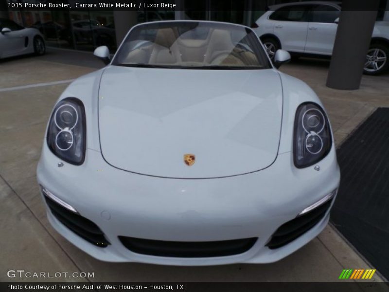 Carrara White Metallic / Luxor Beige 2015 Porsche Boxster