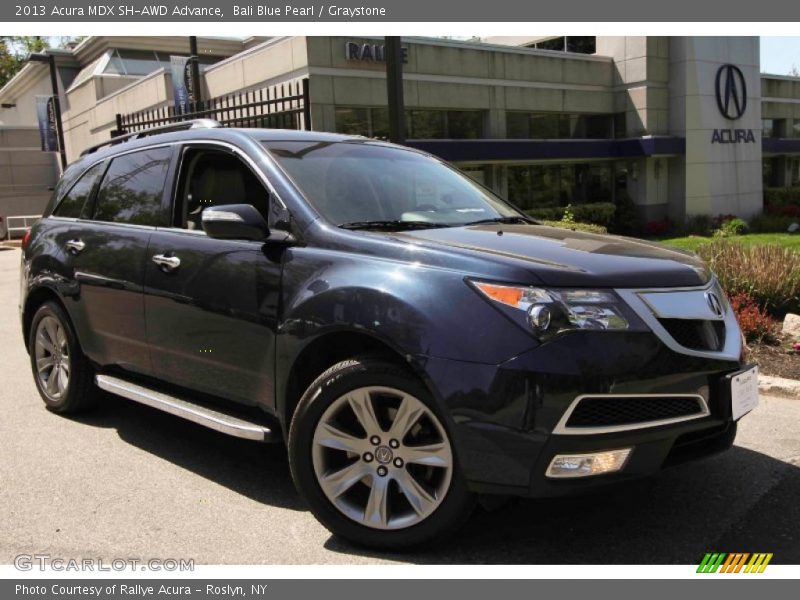 Bali Blue Pearl / Graystone 2013 Acura MDX SH-AWD Advance