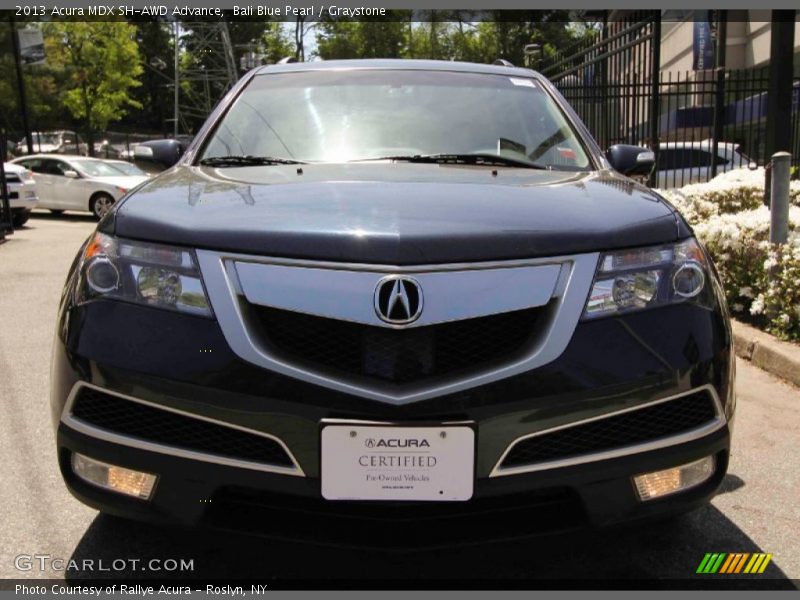 Bali Blue Pearl / Graystone 2013 Acura MDX SH-AWD Advance