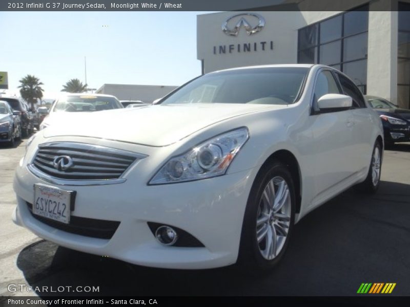 Moonlight White / Wheat 2012 Infiniti G 37 Journey Sedan