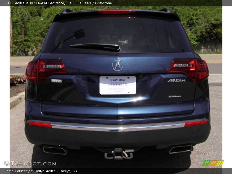 Bali Blue Pearl / Graystone 2013 Acura MDX SH-AWD Advance