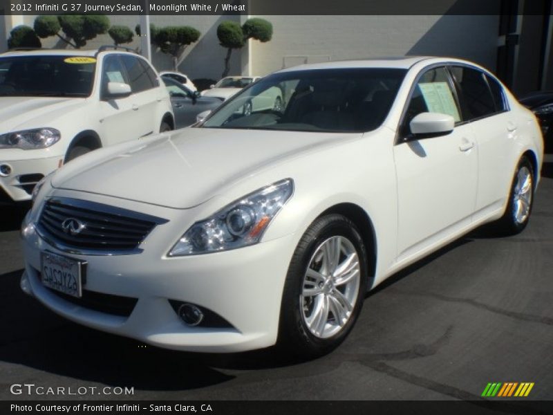 Moonlight White / Wheat 2012 Infiniti G 37 Journey Sedan