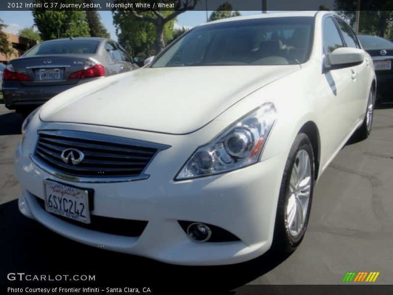 Moonlight White / Wheat 2012 Infiniti G 37 Journey Sedan