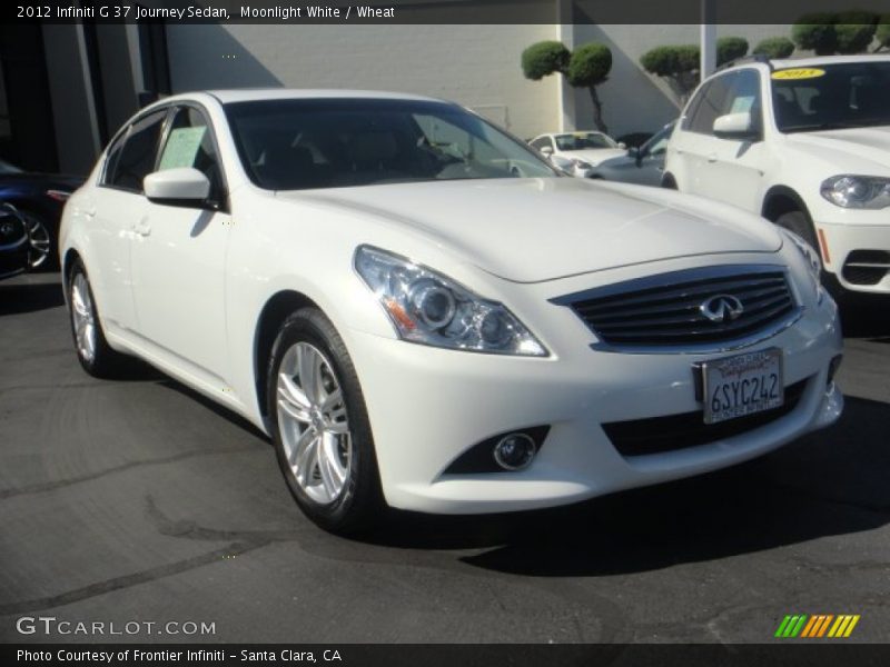 Moonlight White / Wheat 2012 Infiniti G 37 Journey Sedan