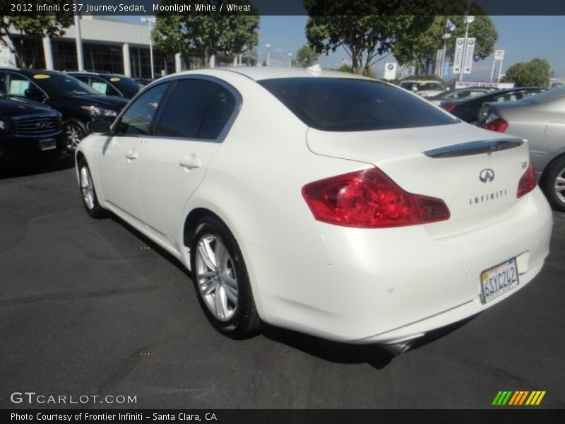 Moonlight White / Wheat 2012 Infiniti G 37 Journey Sedan