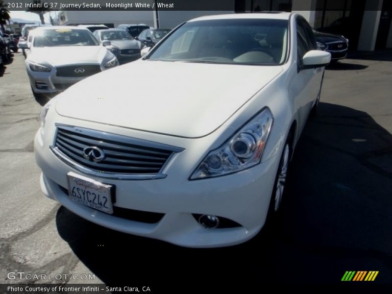 Moonlight White / Wheat 2012 Infiniti G 37 Journey Sedan