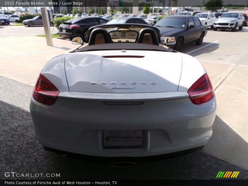 White / Luxor Beige 2015 Porsche Boxster