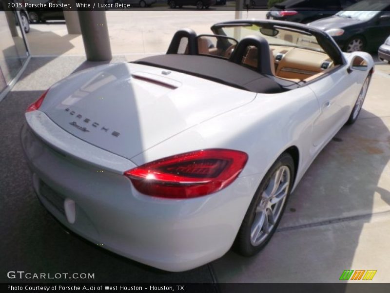 White / Luxor Beige 2015 Porsche Boxster
