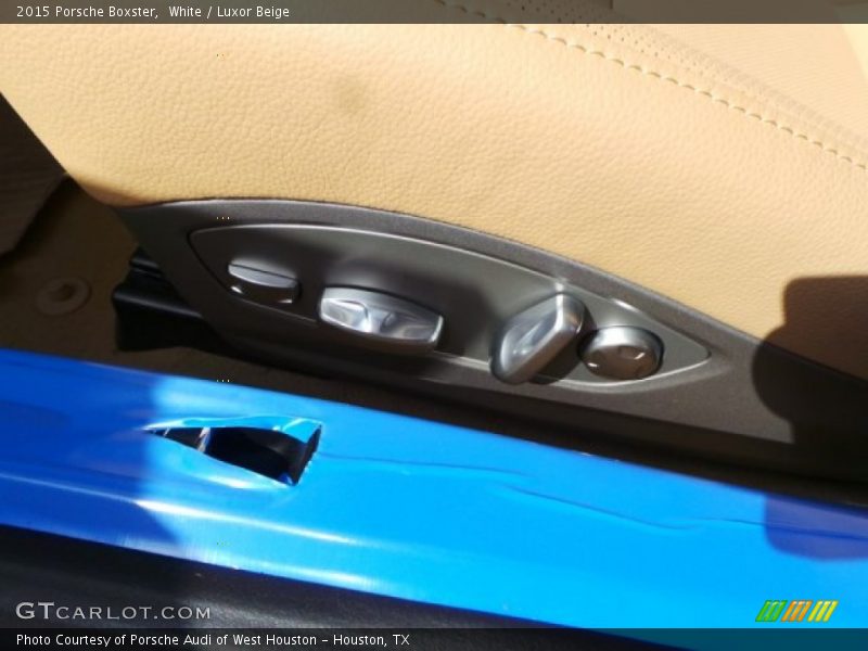 White / Luxor Beige 2015 Porsche Boxster