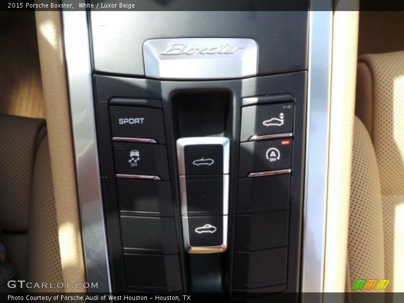White / Luxor Beige 2015 Porsche Boxster