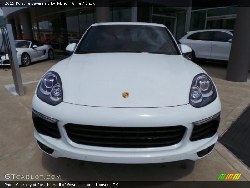 White / Black 2015 Porsche Cayenne S E-Hybrid