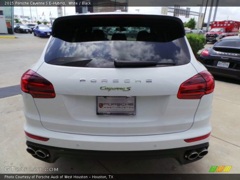 White / Black 2015 Porsche Cayenne S E-Hybrid