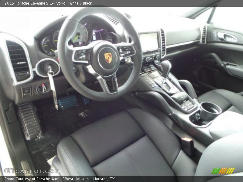 White / Black 2015 Porsche Cayenne S E-Hybrid
