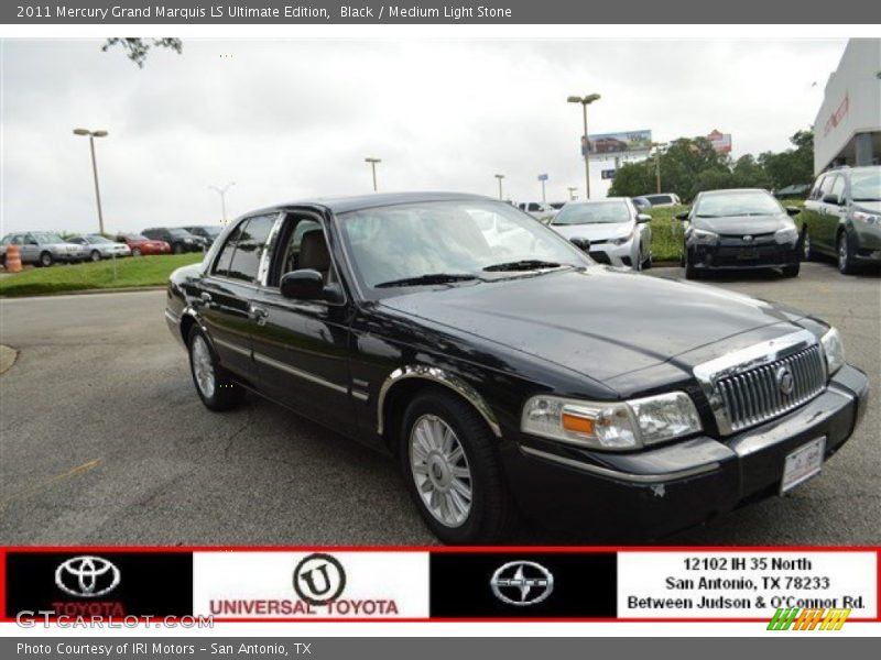 Black / Medium Light Stone 2011 Mercury Grand Marquis LS Ultimate Edition