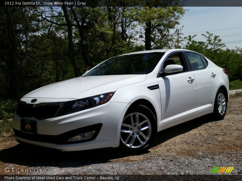 Snow White Pearl / Gray 2012 Kia Optima LX