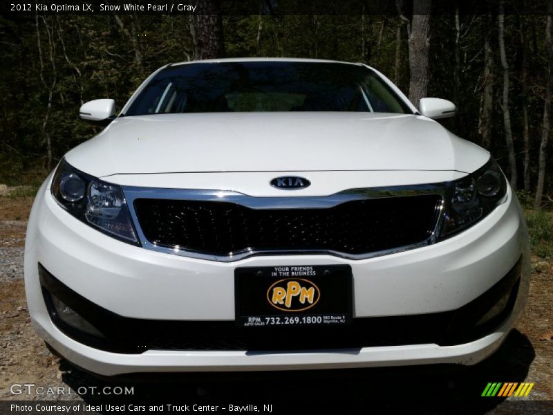 Snow White Pearl / Gray 2012 Kia Optima LX