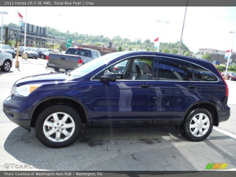 Royal Blue Pearl / Gray 2011 Honda CR-V SE 4WD