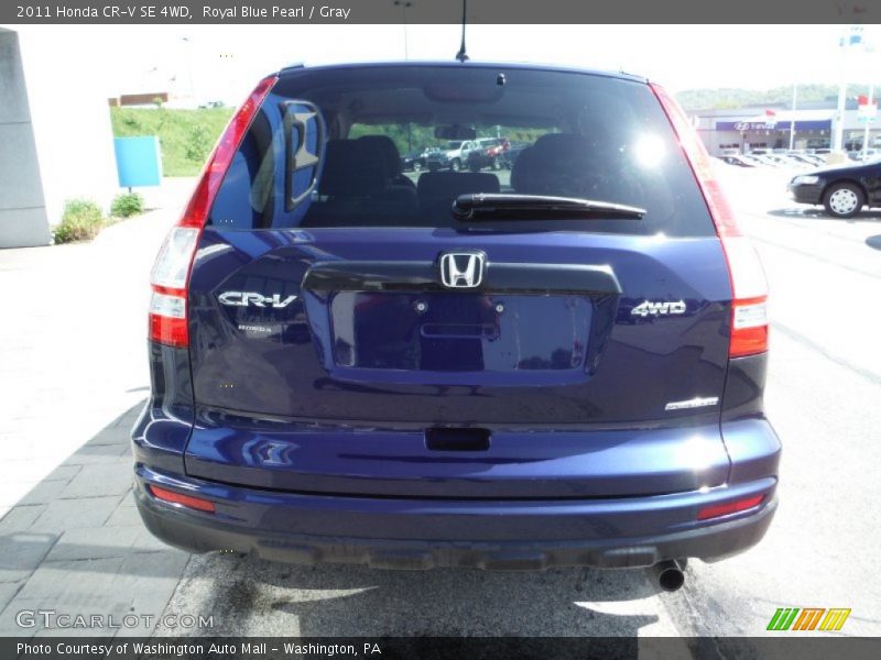 Royal Blue Pearl / Gray 2011 Honda CR-V SE 4WD