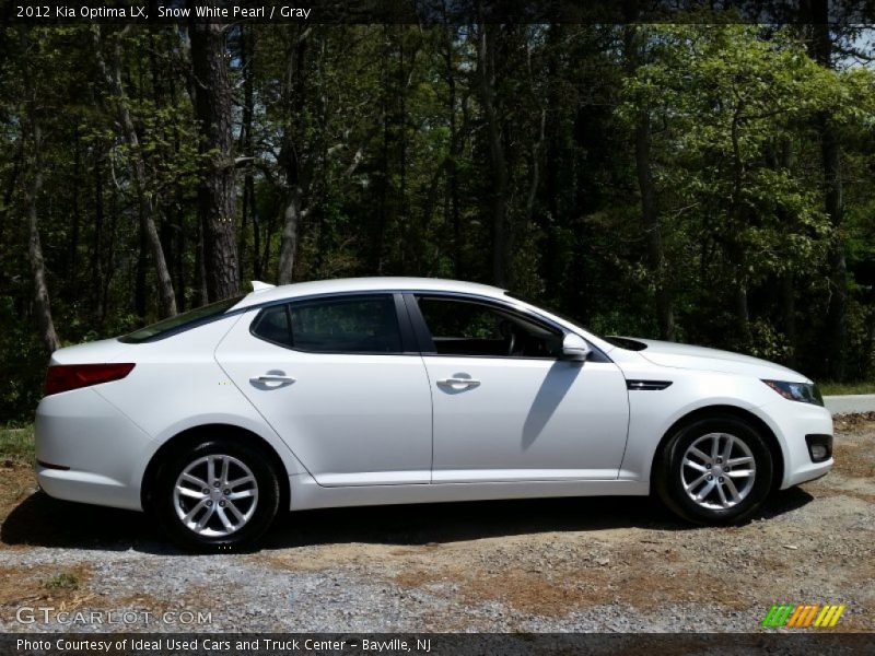 Snow White Pearl / Gray 2012 Kia Optima LX