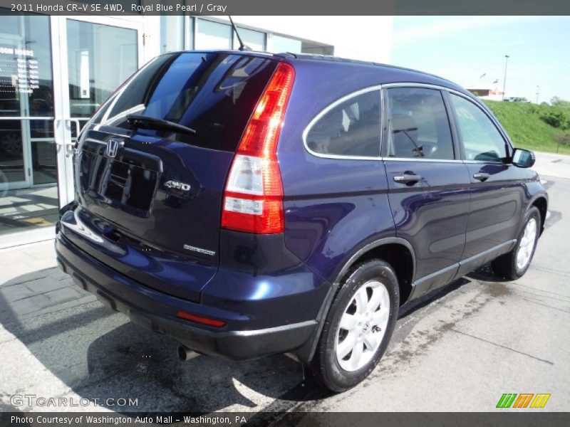 Royal Blue Pearl / Gray 2011 Honda CR-V SE 4WD