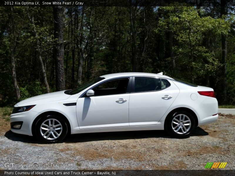 Snow White Pearl / Gray 2012 Kia Optima LX