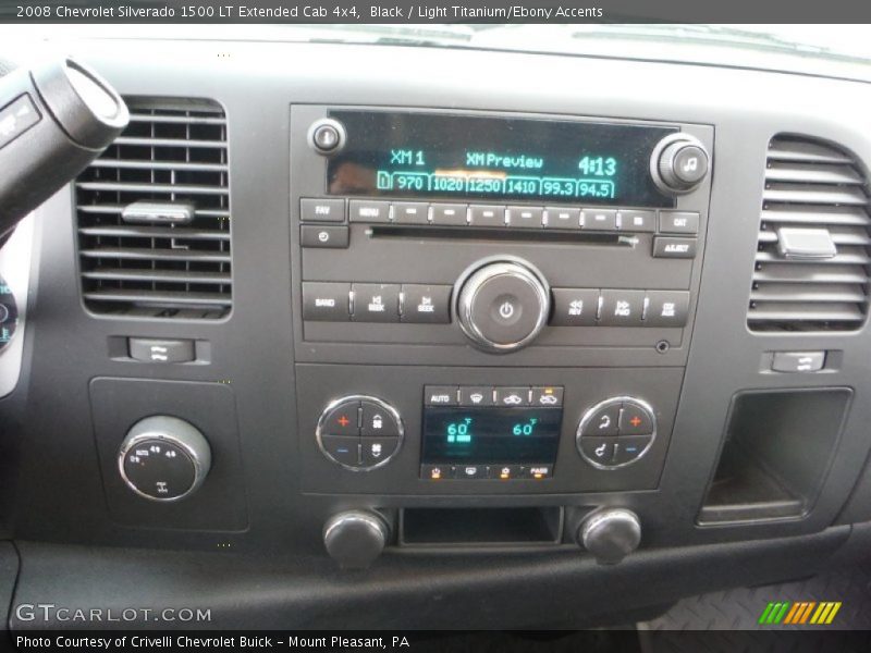 Black / Light Titanium/Ebony Accents 2008 Chevrolet Silverado 1500 LT Extended Cab 4x4