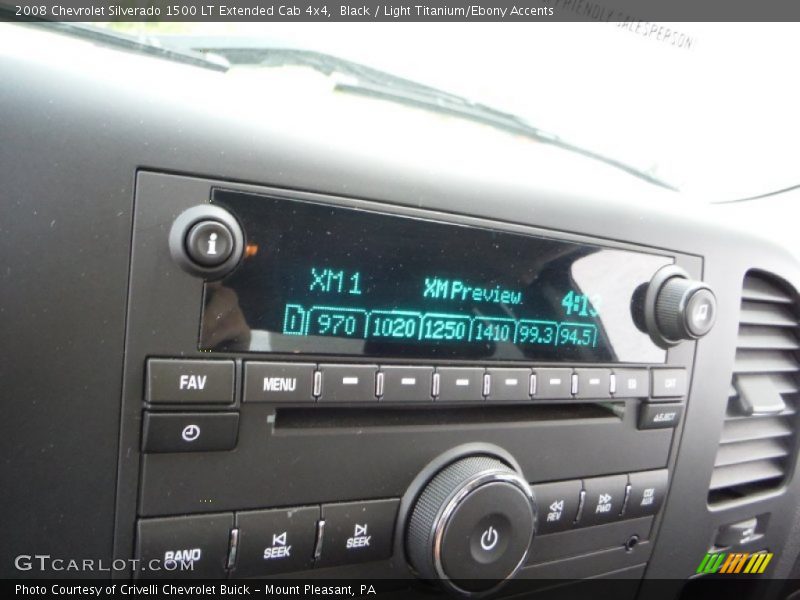 Black / Light Titanium/Ebony Accents 2008 Chevrolet Silverado 1500 LT Extended Cab 4x4