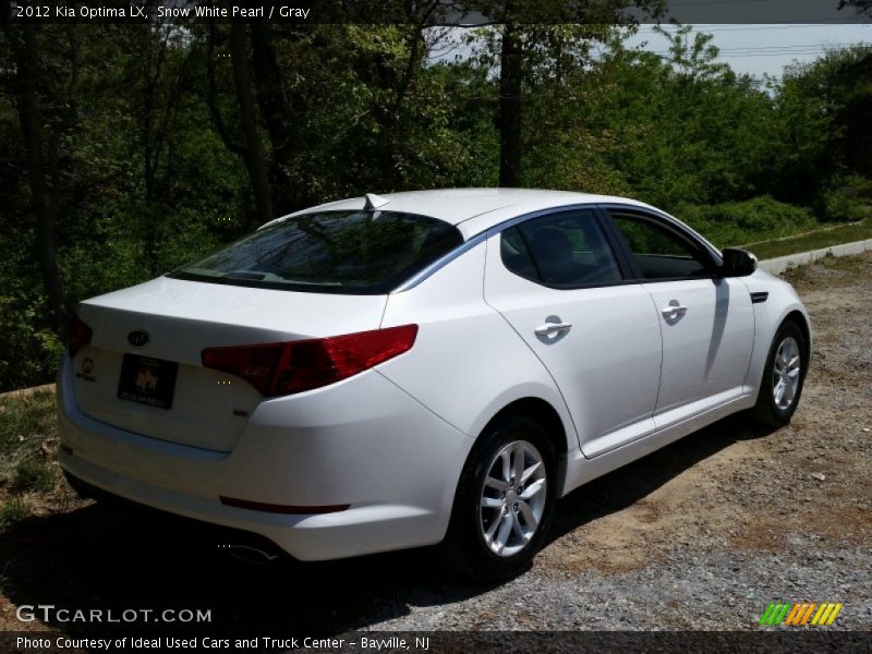 Snow White Pearl / Gray 2012 Kia Optima LX