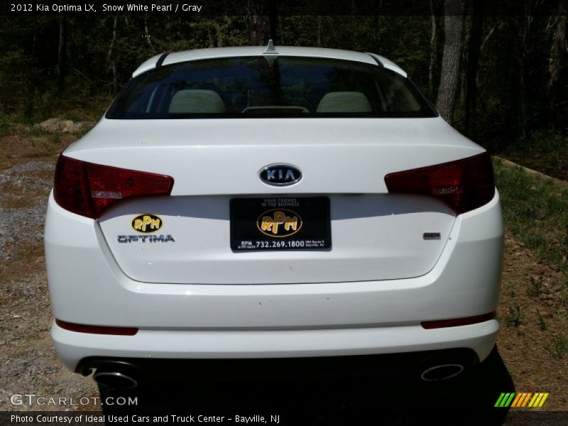 Snow White Pearl / Gray 2012 Kia Optima LX