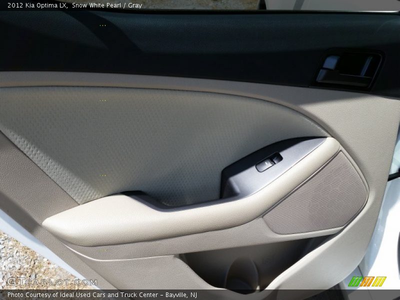 Snow White Pearl / Gray 2012 Kia Optima LX