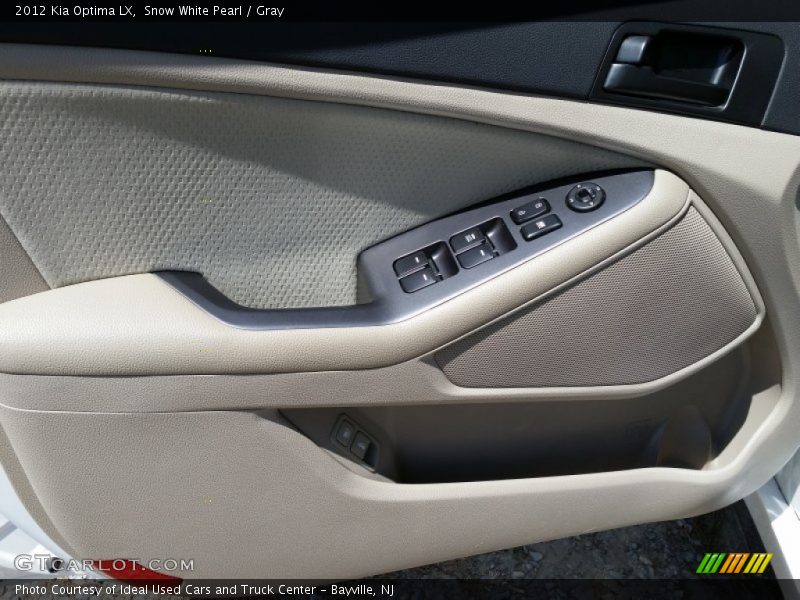 Snow White Pearl / Gray 2012 Kia Optima LX