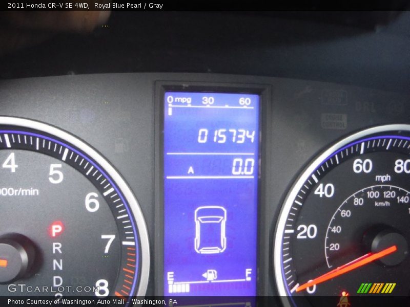 Royal Blue Pearl / Gray 2011 Honda CR-V SE 4WD