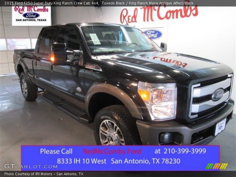 Tuxedo Black / King Ranch Mesa Antique Affect/Black 2015 Ford F250 Super Duty King Ranch Crew Cab 4x4
