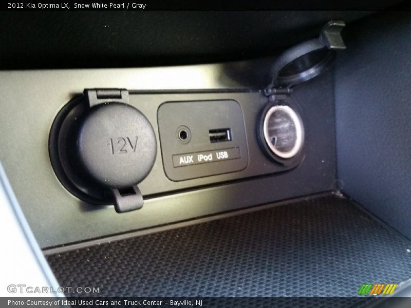 Snow White Pearl / Gray 2012 Kia Optima LX