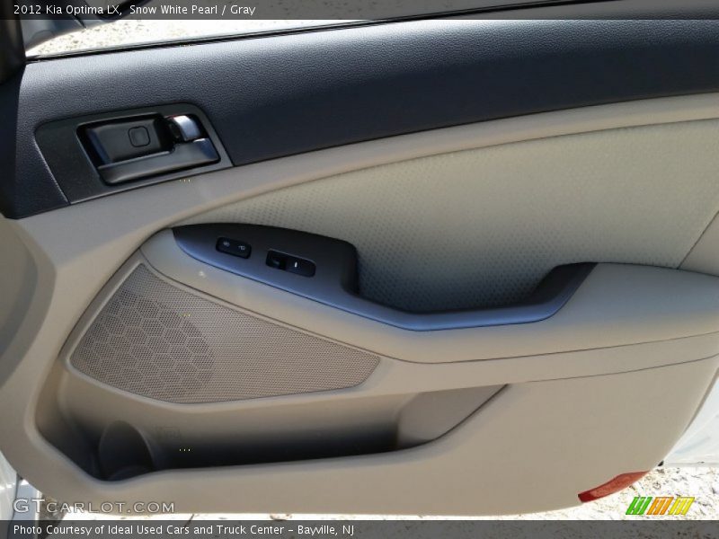 Snow White Pearl / Gray 2012 Kia Optima LX