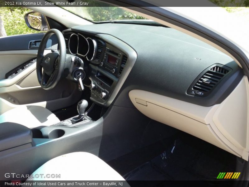 Snow White Pearl / Gray 2012 Kia Optima LX