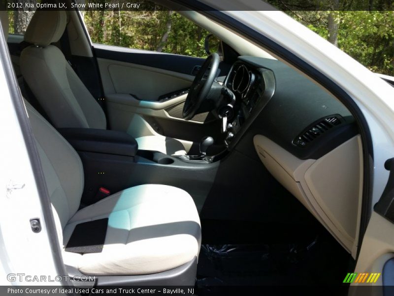 Snow White Pearl / Gray 2012 Kia Optima LX