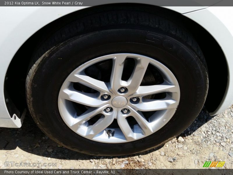 Snow White Pearl / Gray 2012 Kia Optima LX