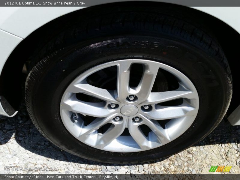Snow White Pearl / Gray 2012 Kia Optima LX