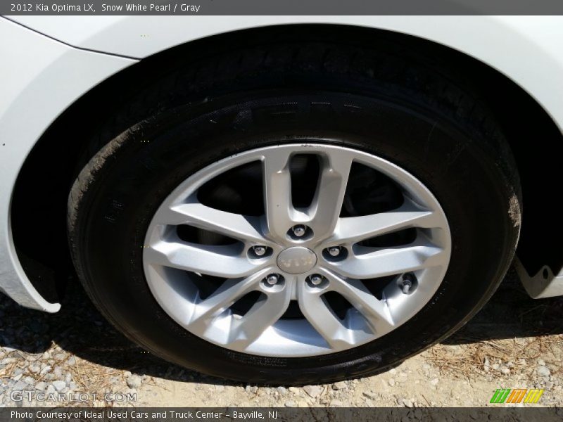 Snow White Pearl / Gray 2012 Kia Optima LX