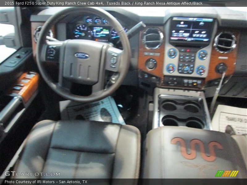 Tuxedo Black / King Ranch Mesa Antique Affect/Black 2015 Ford F250 Super Duty King Ranch Crew Cab 4x4