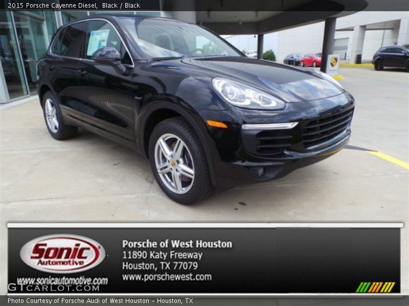 Black / Black 2015 Porsche Cayenne Diesel