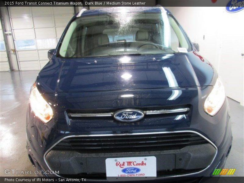 Dark Blue / Medium Stone Leather 2015 Ford Transit Connect Titanium Wagon