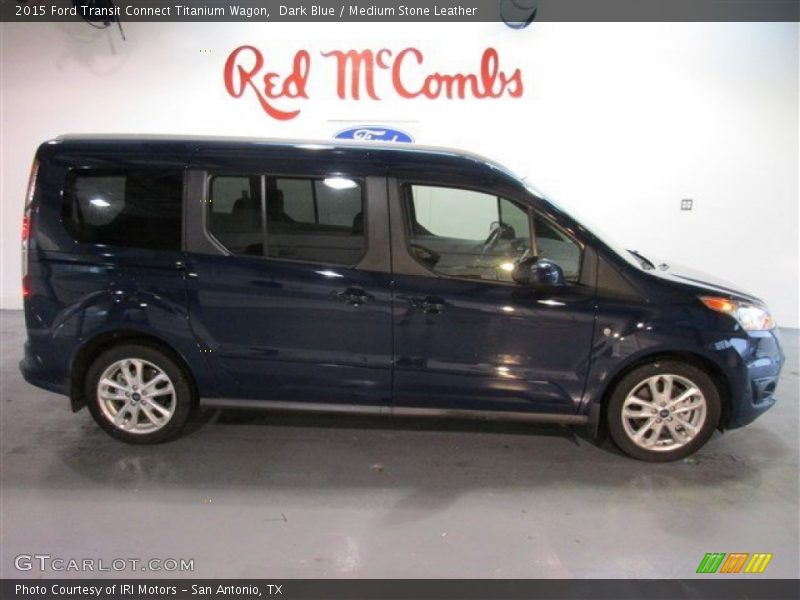 Dark Blue / Medium Stone Leather 2015 Ford Transit Connect Titanium Wagon