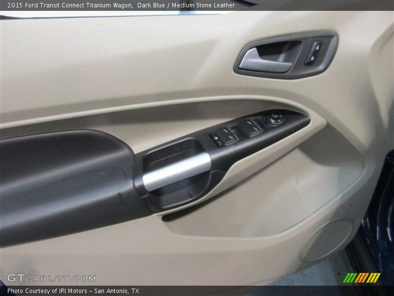 Dark Blue / Medium Stone Leather 2015 Ford Transit Connect Titanium Wagon